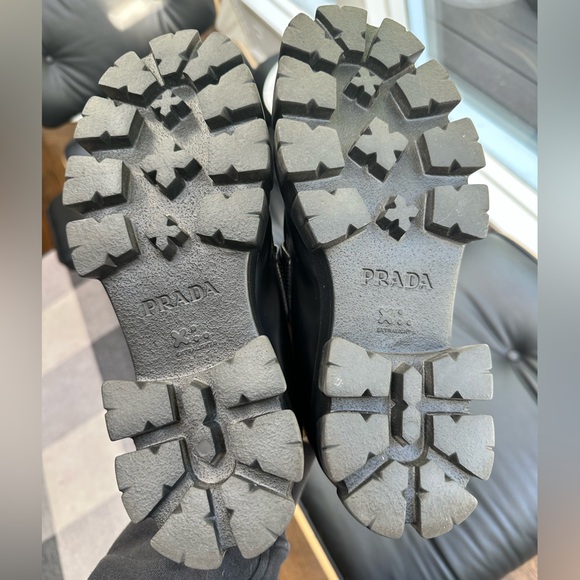 Authentic Prada Monolith Lug Sole Loafers Size 40 - Picture 5 of 10